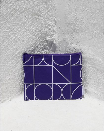 Νεσεσέρ Tommy K Αδιάβροχο με Τύπωμα Grecometry 24x16cm Μπλε