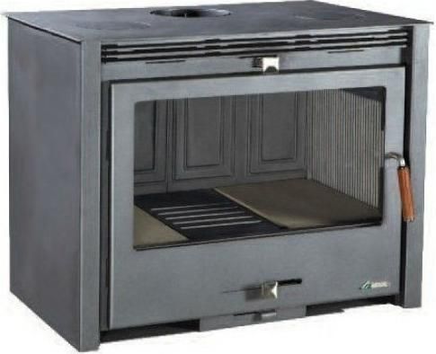 Ενεργειακό Τζάκι Syrios MT-SY-01 Κασέτα Ξύλου 12.5kW Ίσιο με Ανοιγόμενη Πόρτα