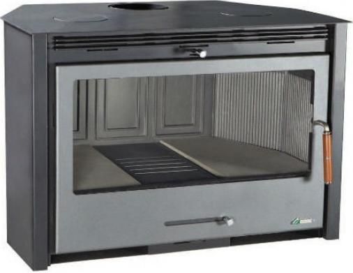 Ενεργειακό Τζάκι Syrios MT-SY-02 Κασέτα Ξύλου 16kW Ίσιο με Ανοιγόμενη Πόρτα