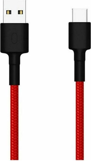 Καλώδιο USB Type-C Xiaom SJV4110GLi Braided USB 2.0 Cable USB-C male σε USB-A male 1m Κόκκινο