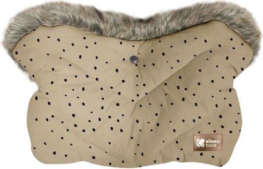 Γάντια Καροτσιού Kikka Boo Luxury Fur Dots Μπεζ