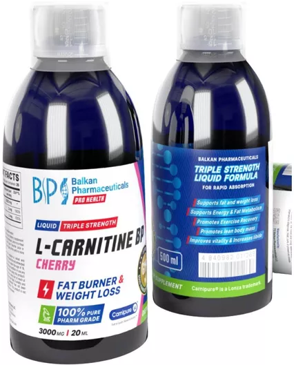 Balkan Pharmaceuticals L-Carnitine BP 500ml Κεράσι