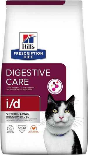 Ξηρά Τροφή Hill's Prescription Diet Digestive Care i & d 1.5kg για Ενήλικες Γάτες με Ευαίσθητο Γαστρεντερικό με Κοτόπουλο 