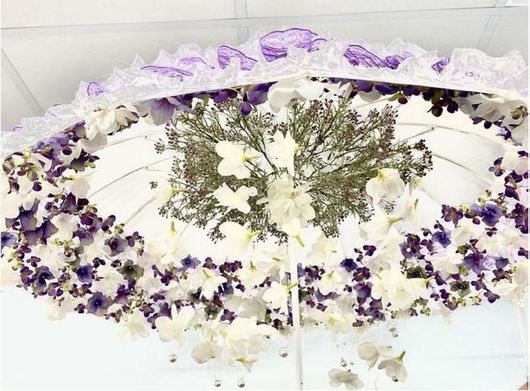 Διακοσμητικό Γάμου Ομπρέλα Μοβ