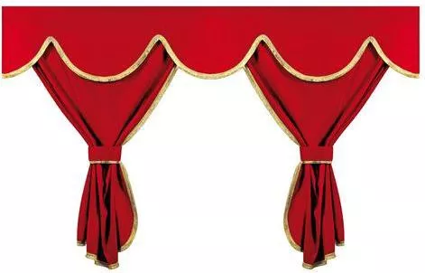 Σετ Κουρτίνες Νταλίκας Lampa Privilege High Central 8τμχ Κόκκινο