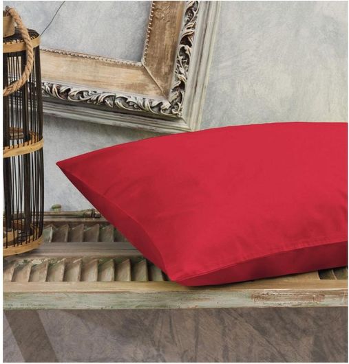 Σετ Μαξιλαροθήκες Cokitex Power Nap με Φάσα 50x70cm Κόκκινο