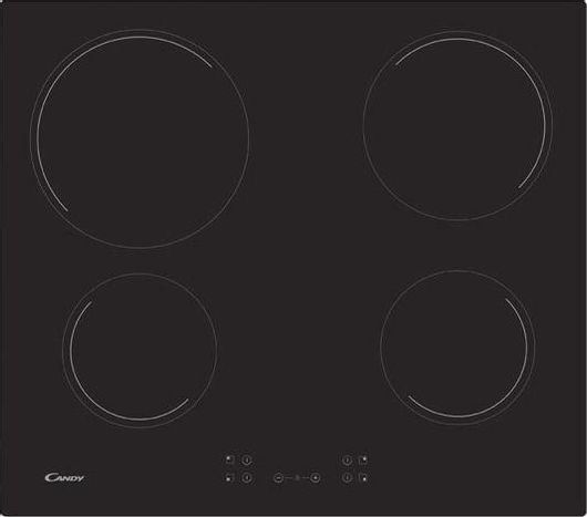 Κεραμική Εστία Candy CH64CCB Αυτόνομη με Λειτουργία Κλειδώματος 59x52cm