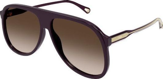 Γυναικεία Γυαλιά Ηλίου Chloe CH0128S 001 Aviator με Κοκκάλινο Σκελετό Μπορντό