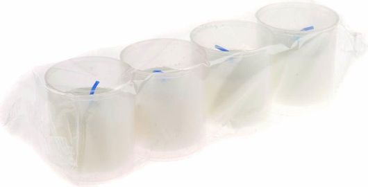 Κερί Candil Stelle 10b Λευκο / Κοκκινο 4τμχ