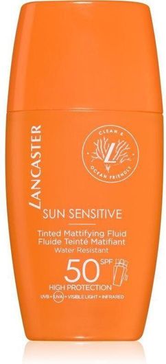 Lancaster Sun Sensitive Mattifying Αντηλιακή Κρέμα για το Σώμα SPF50 με Χρώμα 30ml