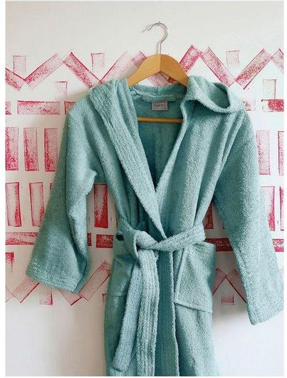 Μπουρνούζι Melinen Liberty με Κουκούλα Large Τιρκουάζ