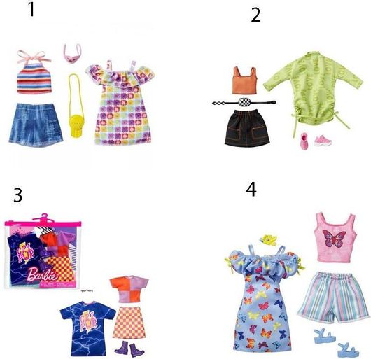 Ρούχα για Κούκλες Barbie Mattel GWF04 για 3+ Ετών Τυχαία Επιλογή Σχεδίου