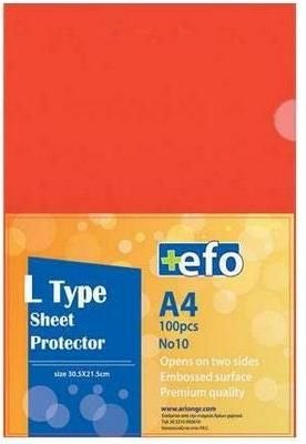 Ζελατίνες Γ +Efo Α4 100τμχ Κόκκινο