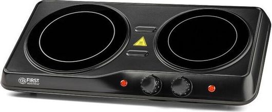 Επιτραπέζια Εστία First Austria FA-5097-2 Κεραμική Διπλή Μαύρο