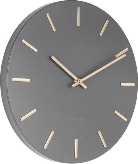 Ρολόι Τοίχου Karlsson Charm Small KA5821GY D.30cm Γκρι