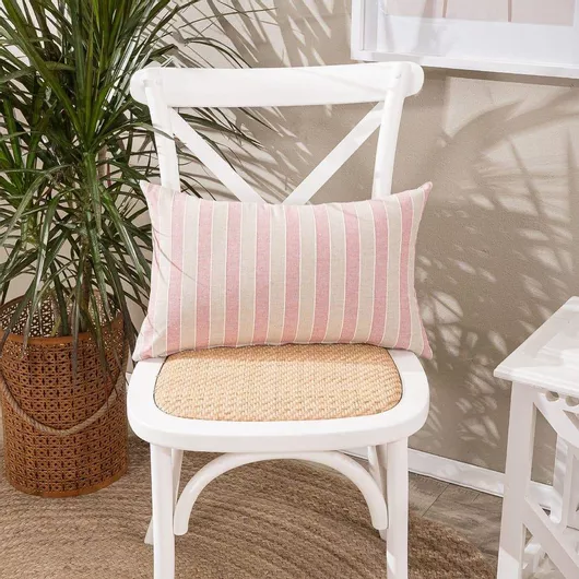 Μαξιλάρι Καναπέ Teoran Prado 6 30x50cm Ροζ