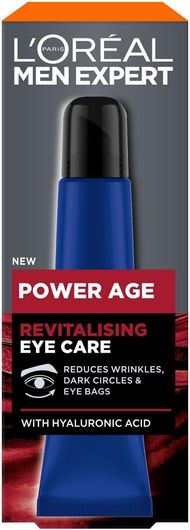 Ανδρική Κρέμα Ματιών L'Oreal Paris Men Expert Power Age Ενυδατική & Αντιγηραντική κατά των Μαύρων Κύκλων 15ml