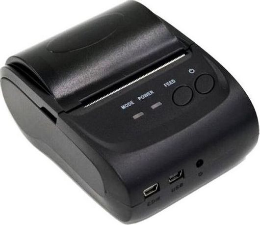 Θερμικός Εκτυπωτής Αποδείξεων klikare-S-38971 Φορητός Bluetooth USB Μαύρο