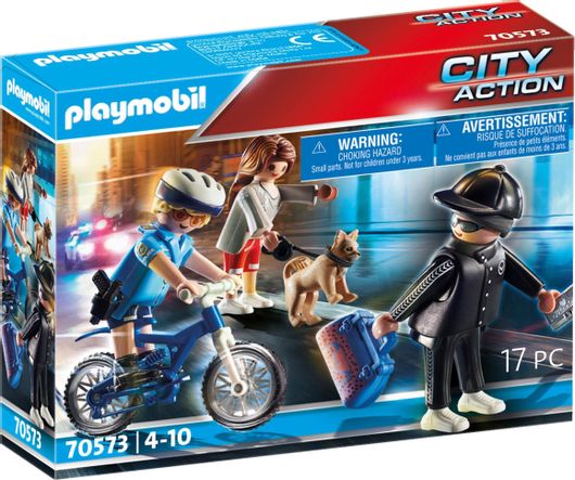 Playmobil City Action Αστυνομικός με Ποδήλατο & Πορτοφολάς για 4+ Ετών
