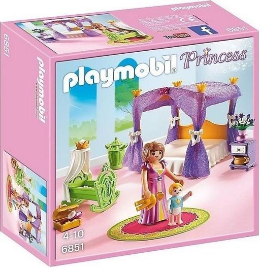 Playmobil Princess Υπνοδωμάτιο με Κούνια για 4-10 Ετών #6851