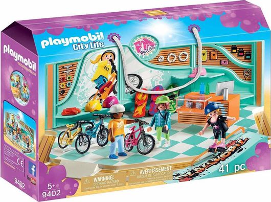 Playmobil City Life Κατάστημα με Ποδήλατα & Skate για 5+ Ετών #9402