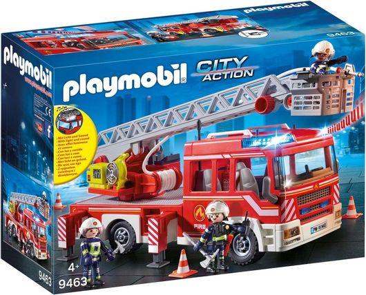 Playmobil City Action Όχημα Πυροσβεστικής με Σκάλα & Καλάθι Διάσωσης για 4+ Ετών #9463