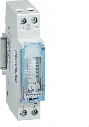 Χρονοδιακόπτης Ράγας Legrand Αναλογικός Ημερήσιος με Εφεδρεία 100 Ώρες