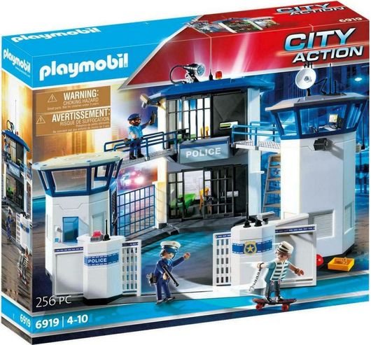 Playmobil City Action Αρχηγείο Αστυνομίας & Φυλακή Ασφαλείας για 4+Ετών #6919