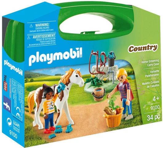 Playmobil Country Βαλιτσάκι Φροντίζοντας τα Άλογα για 4+ Ετών