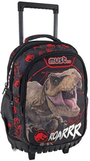 Σχολική Τσάντα Δημοτικού Τρόλεϊ Must Jurassic Trex Roarrr Πολύχρωμο