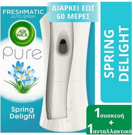Συσκευή Αυτόματου Ψεκασμού Airwick Freshmatic Pure Spring Delight 250ml