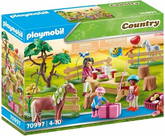 Playmobil Country Παιδικό Πάρτυ στη Φάρμα των Πόνυ για 4-10 Ετών
