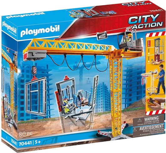 Playmobil City Action RC Crane with Building Section για 5+ Ετών #70441