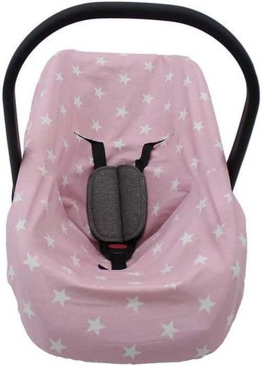 Κάλυμμα Καθίσματος Abo Αυτοκινήτου-Καροτσιού με Aστεράκια Ροζ