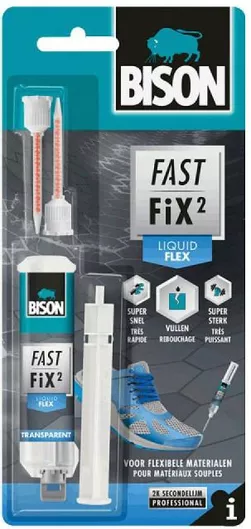 Κόλλα Bison Fast Fix² Liquid Flex Δύο Συστατικών 10g