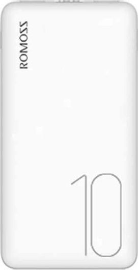 Power Bank Romoss PSP10 10000mAh με 2 Θύρες USB-A Λευκό