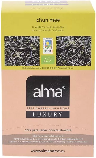 Τσάι Alma Πράσινο Βιολογικό Luxury 20 Φακελάκια