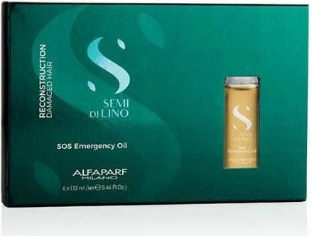 Αμπούλες Μαλλιών Alfaparf Semi di Lino SOS Emergency Oil Αναδόμησης για Γυναίκες 6x13ml