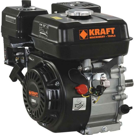 Κινητήρας Βενζίνης Kraft Τετράχρονος 208cc 6.5hp με Σφήνα & Μίζα 3.6lt