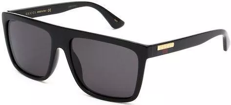 Ανδρικά Γυαλιά Ηλίου Gucci με Κοκκάλινο Σκελετό Μαύρο