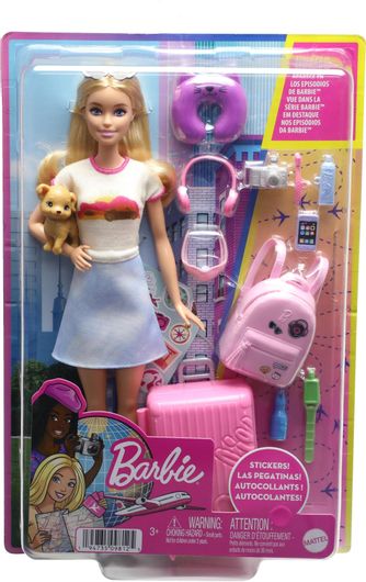 Κούκλα Mattel Barbie Έτοιμη για Ταξίδι για 3+ Ετών