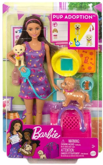Κούκλα Mattel Barbie Pup Adoption για 3+ Ετών