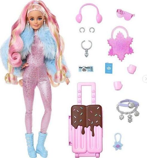 Κούκλα Mattel Barbie Extra Fly Χιόνι για 3+ Ετών