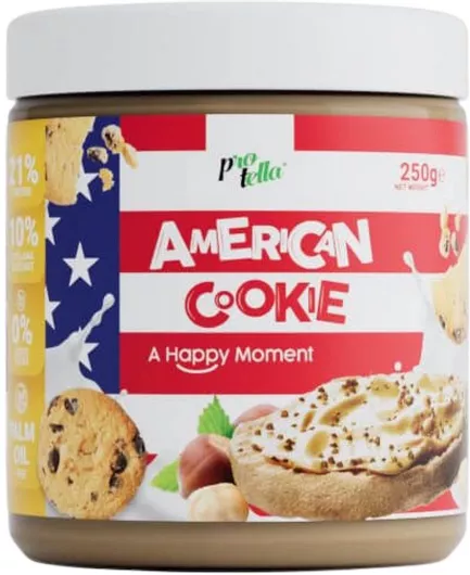 Άλειμμα Protella με Έξτρα Πρωτεΐνη με American Cookie 250gr