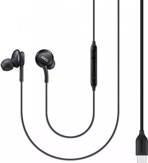 Handsfree Ακουστικά Samsung EO-IC100B In-ear με Βύσμα USB-C Μαύρο