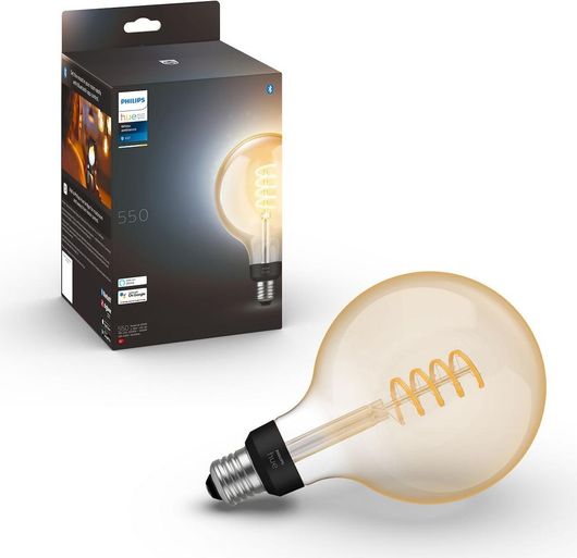 Λάμπα LED Philips Hue Smart για Ντουί E27 & Σχήμα G125 Ρυθμιζόμενο Λευκό 550lm