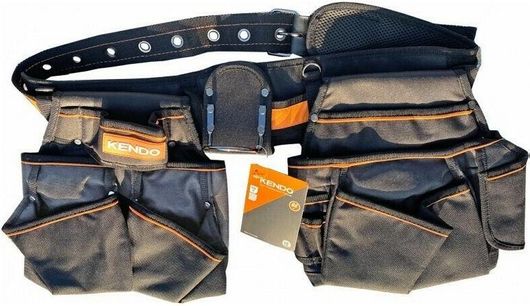 Ζώνη Εργαλείων Kendo Υφασμάτινη 20 Θέσεων με Βάση Στήριξης Σφυριού