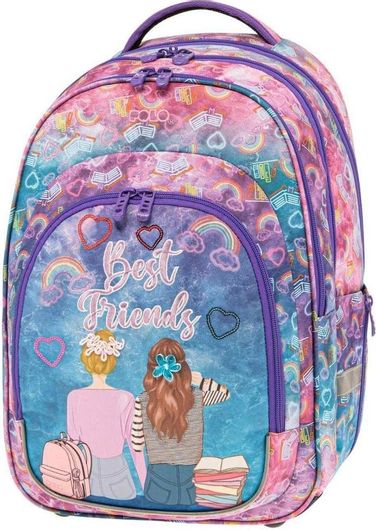 Σχολική Τσάντα Πλάτης Δημοτικού Polo Elite Ροζ