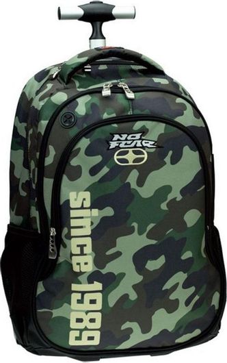 Σχολική Τσάντα Τρόλεϊ Γυμνασίου / Λυκείου Back Me Up Camo Πολύχρωμο
