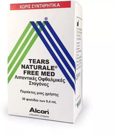 Οφθαλμικές Σταγόνες Alcon Tears Naturale Free Med για Ξηροφθαλμία 30x0.4ml